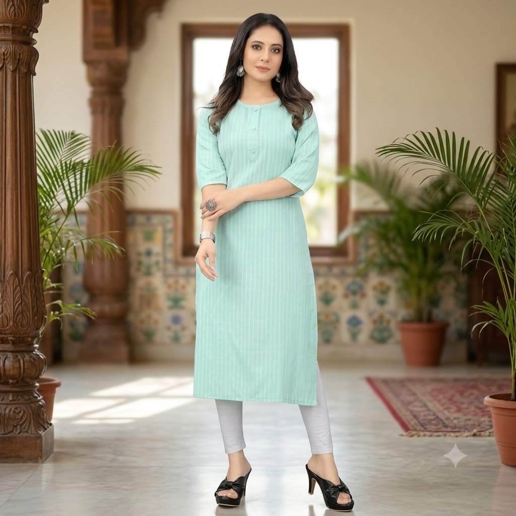 ice blue kurti