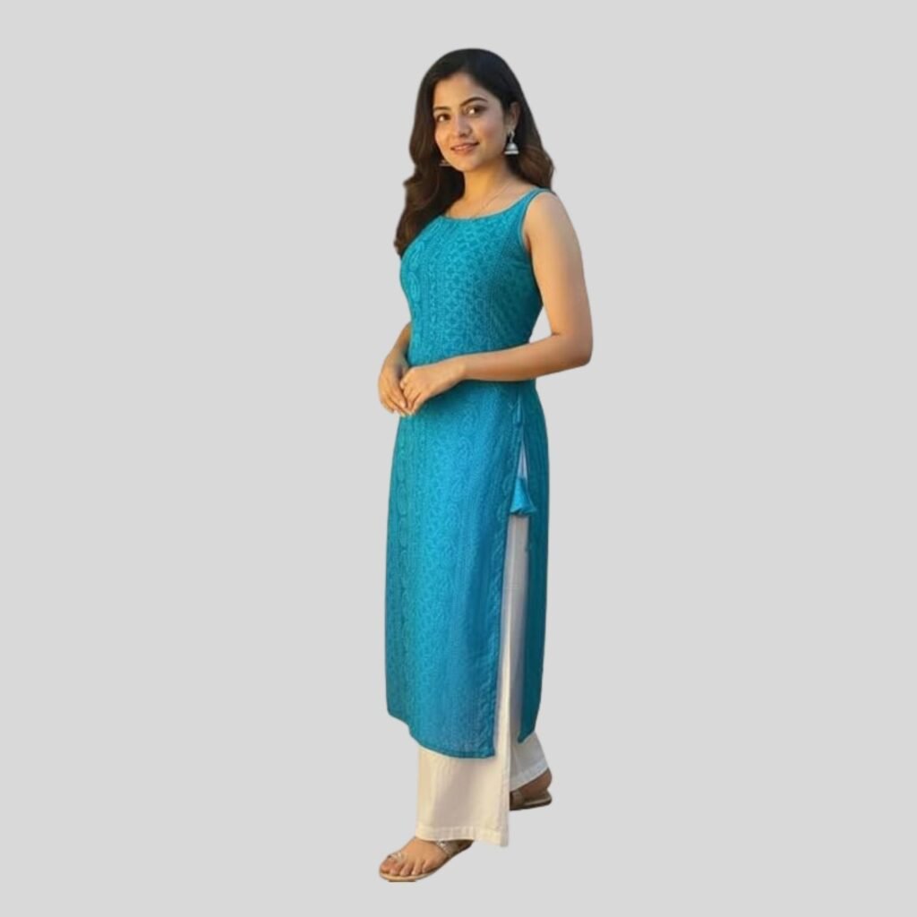 turquoise blue kurti