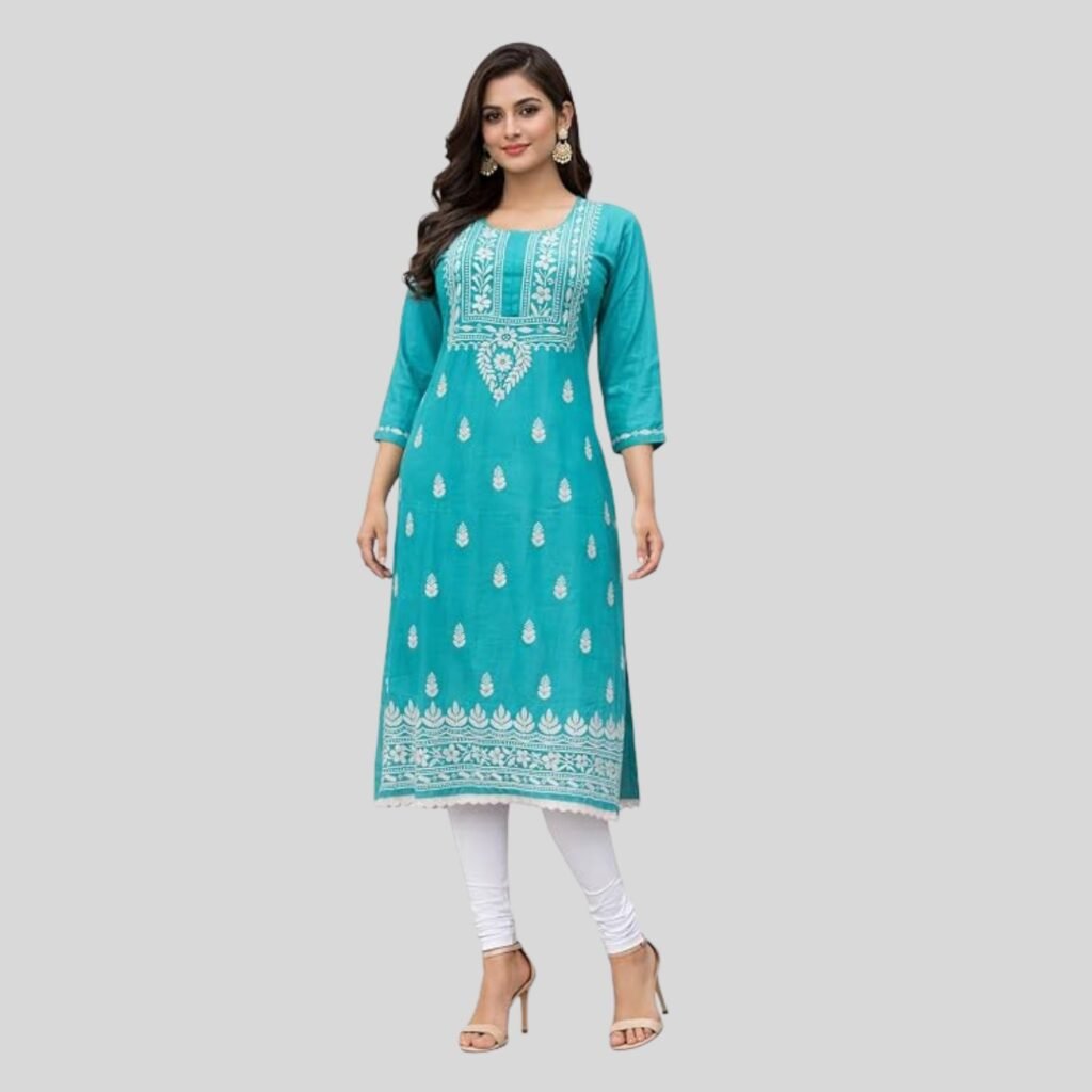 turquoise blue kurti