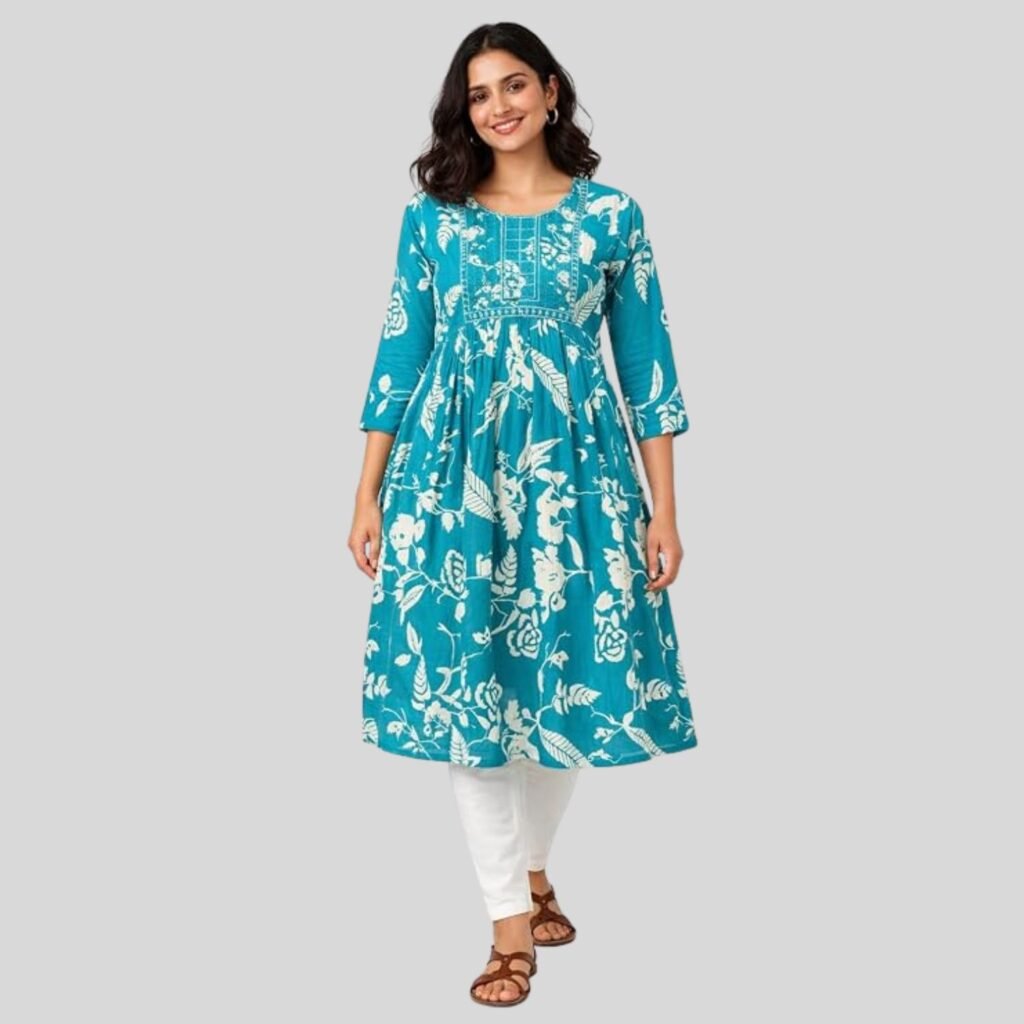 turquoise blue kurti