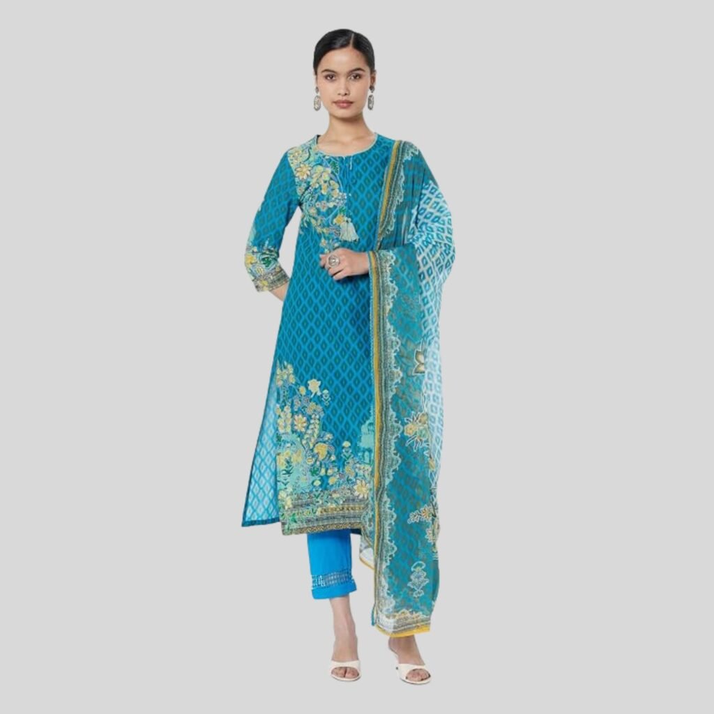 turquoise blue kurti