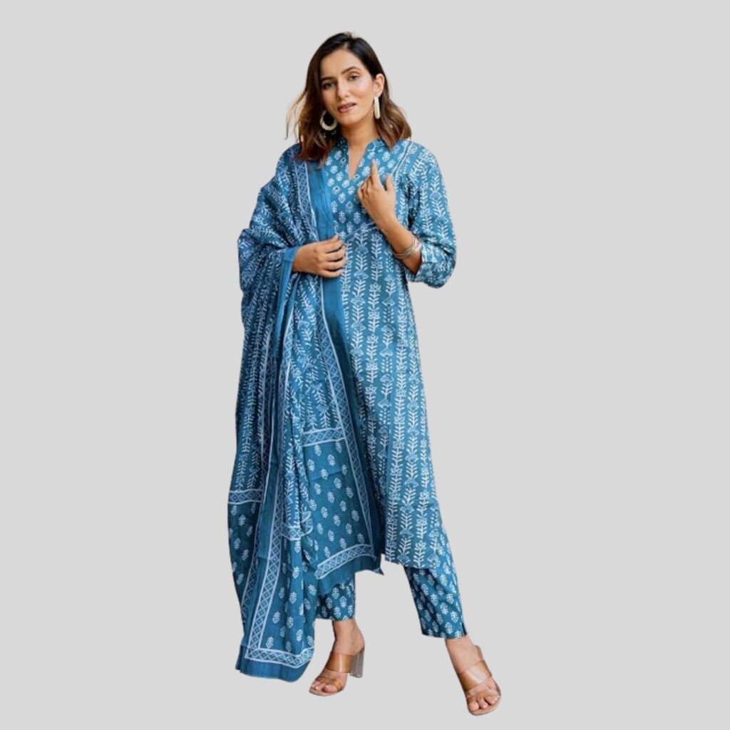 turquoise blue kurti