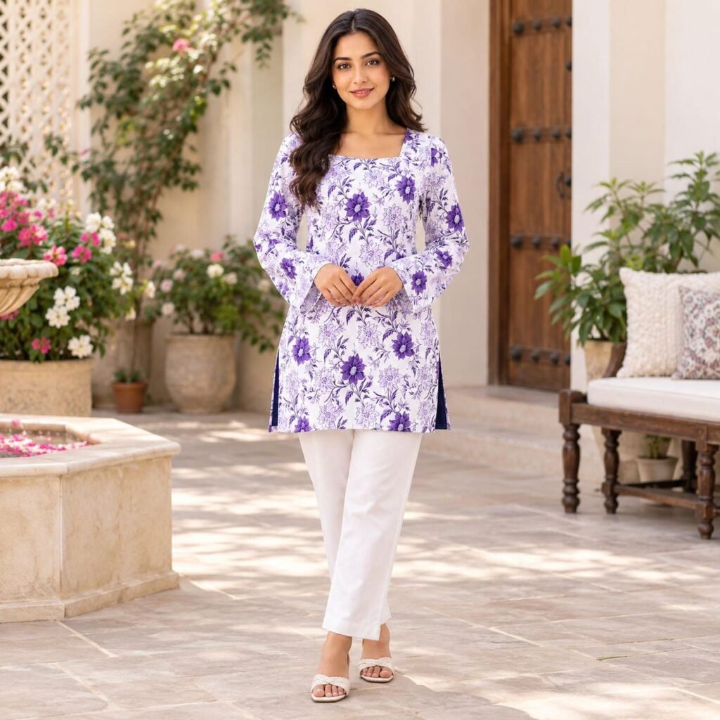 long sleeve design for kurti