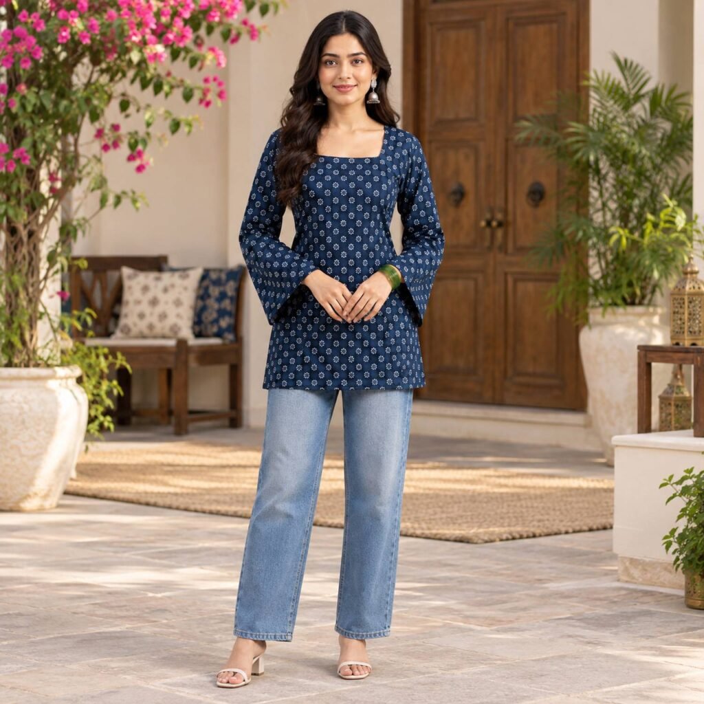 long sleeve design for kurti